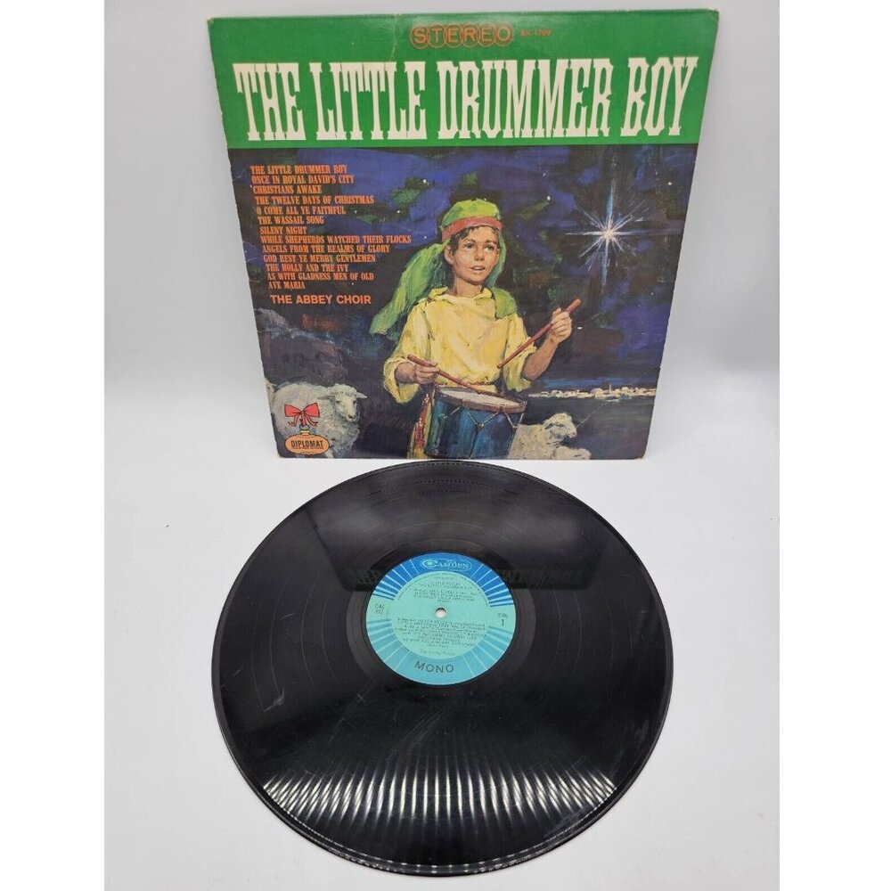 The Abbey Choir The Little Drummer Boy 1966 Vinyl Record Album Christmas TESTED